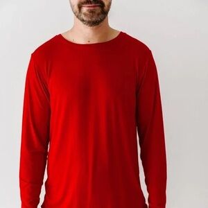 Little Sleepies Holiday Red Men’s Pajama Top